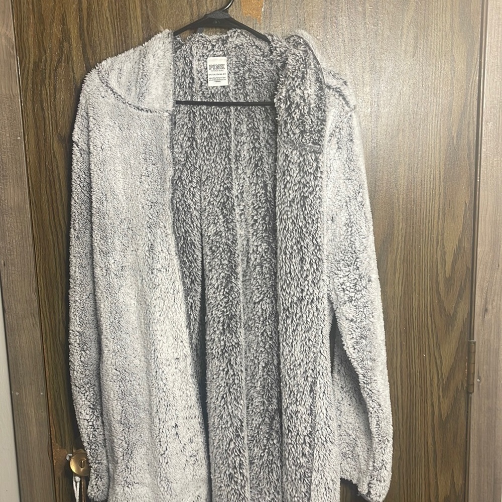PINK Sherpa Cardigan